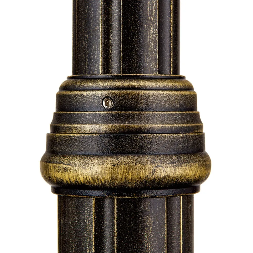 Brun lygtepæl Fabio, m. én lyskilde 211 cm^ORION New