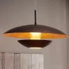 EGLO Pendellamper|Pendellamper>Brun-guld lakeret Nuvano-pendel