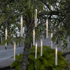 STAR TRADING Bubbly LED-solcellelyskæde, 10 lyskilder, varmhvid