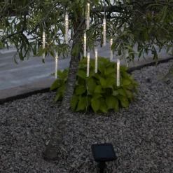 STAR TRADING Bubbly LED-solcellelyskæde, 10 lyskilder, varmhvid