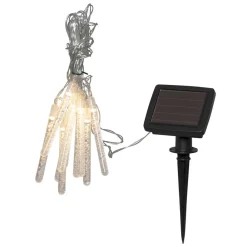 STAR TRADING Bubbly LED-solcellelyskæde, 10 lyskilder, varmhvid