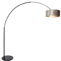 Bue-gulvlampe Sparkled Light sort/sølv^Steinhauer Best