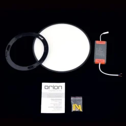 ORION Bully LED-loftslampe i sort, 3.000 K, Ø28cm
