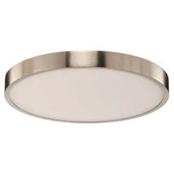 ORION Bully LED-loftslampe, mat nikkel, Ø 24 cm