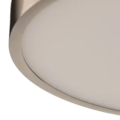 ORION Bully LED-loftslampe, mat nikkel, Ø 24 cm