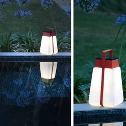 Bump 300 soldrevet lanterne, bærbar, rød^Les Jardins Clearance