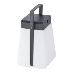 Les Jardins Solcellelamper>Bump 300 soldrevet lanterne, bærbar, grå