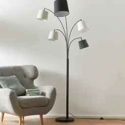 Foggy gulvlampe, 5 skærme, sort^By Rydéns Hot