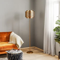 By Rydéns Hermine gulvlampe, messing