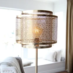 By Rydéns Hermine gulvlampe, messing