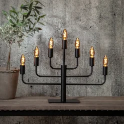 STAR TRADING Filament Pære>C35 E14 LED-kertepære 3 W 1.800 K 50 lumen, røg