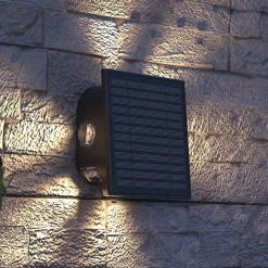 Altamura udendørs LED-væglampe, indirekte, sort^Calex New