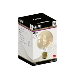 E27 G80 3,8W LED-filament Flex 821 guld dim^Calex