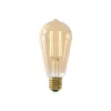 Calex Dæmpbar Led-Pære|Filament Pære>E27 ST64 3,5 W LED-filament guld 821, dæmpes