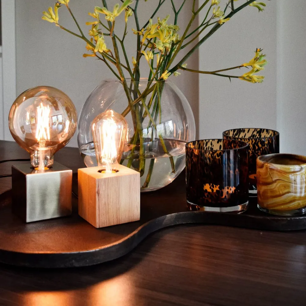 Calex Dæmpbar Led-Pære|Filament Pære>E27 ST64 3,5 W LED-filament guld 821, dæmpes