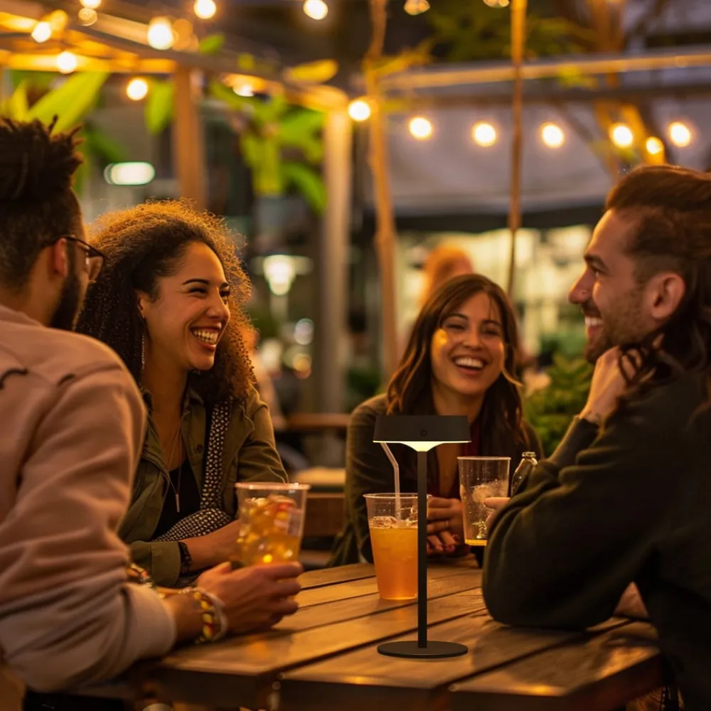 Calex LED-bordlampe Parma, dæmpbar, sort