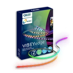 LED-strip Vibey, længde 2 m, USB, fjernbetjening, RGBIC, CCT^Calex Clearance