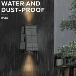 Matera udendørs LED-væglampe, op/ned, sort^Calex Hot