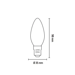 Calex Smart E14 B35 stearinlys 4,9W 1800-3000K dæmpbar guld