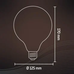 Calex Smart E27 G125 7W LED filament 806lm guld