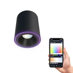 Calex Smart Halo Spot LED loftspot, sort