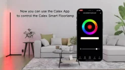 Calex Smart LED-gulvlampe med fjernbetjening RGBW