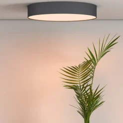 Calex Smart LED-loftlampe Fabric, Ø 40 cm, RGBW, dæmpbar