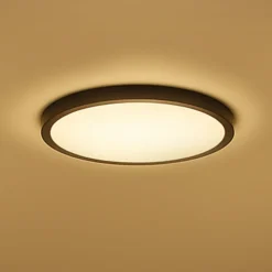 Calex Gang|Loftlamper>Smart LED-loftlampe HALO Ø 30 cm sort IP54 RGB CCT