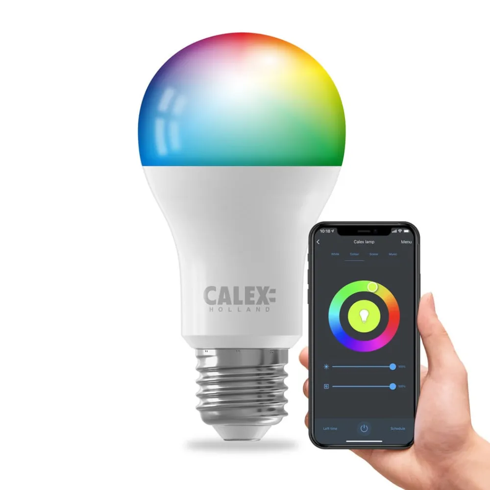 Calex Led Pærer|Smarte Lyskilder>Smart LED-pære E27 A60 9,4W CCT RGB