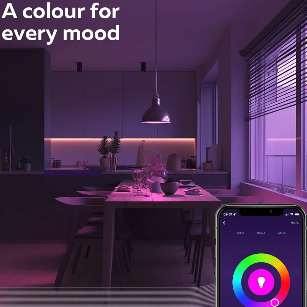 Calex Led Pærer|Smarte Lyskilder>Smart LED-pære E27 A60 9,4W CCT RGB