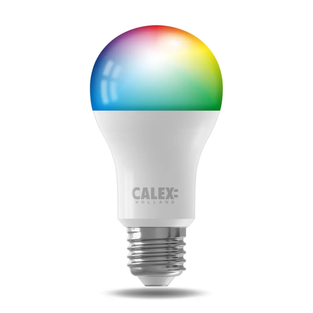 Calex Smart LED-pære E27 A60 9,4W CCT RGB sæt med 2 stk