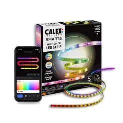 Smart LED-strip Striplight, længde 5 m, CCT, RGB, WLAN^Calex