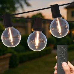 Solar-LED-lyskæde Vista, længde 10 meter, IP44^Calex