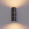 Calex udendørs væglampe GU10 stål, op/ned, 17 cm, sort