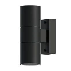 Calex udendørs væglampe GU10 stål, op/ned, 17 cm, sort