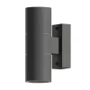 Calex udendørs væglampe GU10 stål op/ned 17 cm, antracit