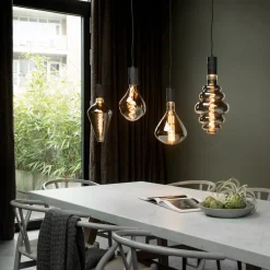 Calex Vienna LED-pære E27 6 W dim 1.800 K titan