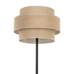 TK Lighting Calisto gulvlampe, jute, cylinder, naturbrun, højde 155 cm