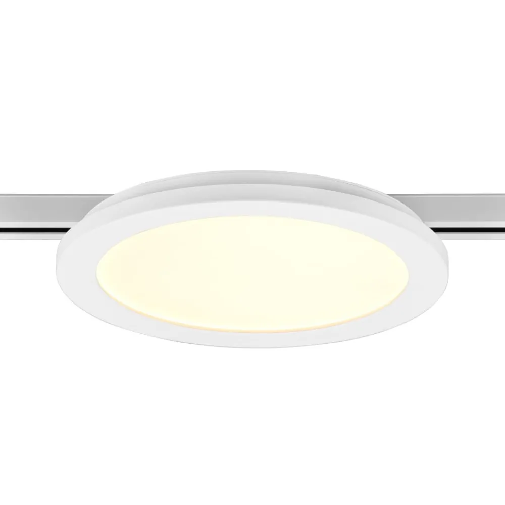 Trio Lighting Skinnesystem>Camillus LED-skinnelampe til DUOline, hvid, Ø 26 cm