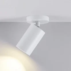 CAN TILT loftspot, hvid, Ø 8 cm, 1 lyskilde, metal, GU10^Deko-Light Online