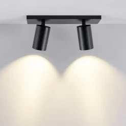 Deko-Light Loftlamper|Spotlights>CAN TILT loftspot, sort, 31 x 9 cm, 2 lyskilder, metal GU10