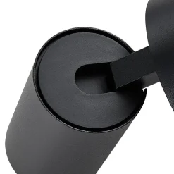 Deko-Light CAN TILT vægspot, sort, Ø 10 cm, metalkontakt USB