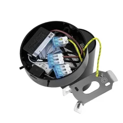 Deko-Light CAN TILT vægspot, sort, Ø 10 cm, metalkontakt USB