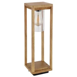 Candela sokkellampe i trælook, højde 50 cm^Globo Best