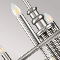 Capitol Hill lysekrone, 12 lys, børstet nikkel^KICHLER Sale