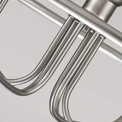 KICHLER Capitol Hill lysekrone, 6 lys, børstet nikkel