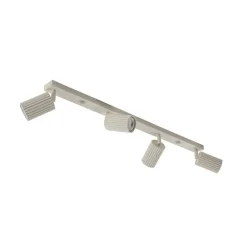 SOLLUX LIGHTING Carbon loftspot, beige, længde 81 cm, aluminium, 4 lyskilder.