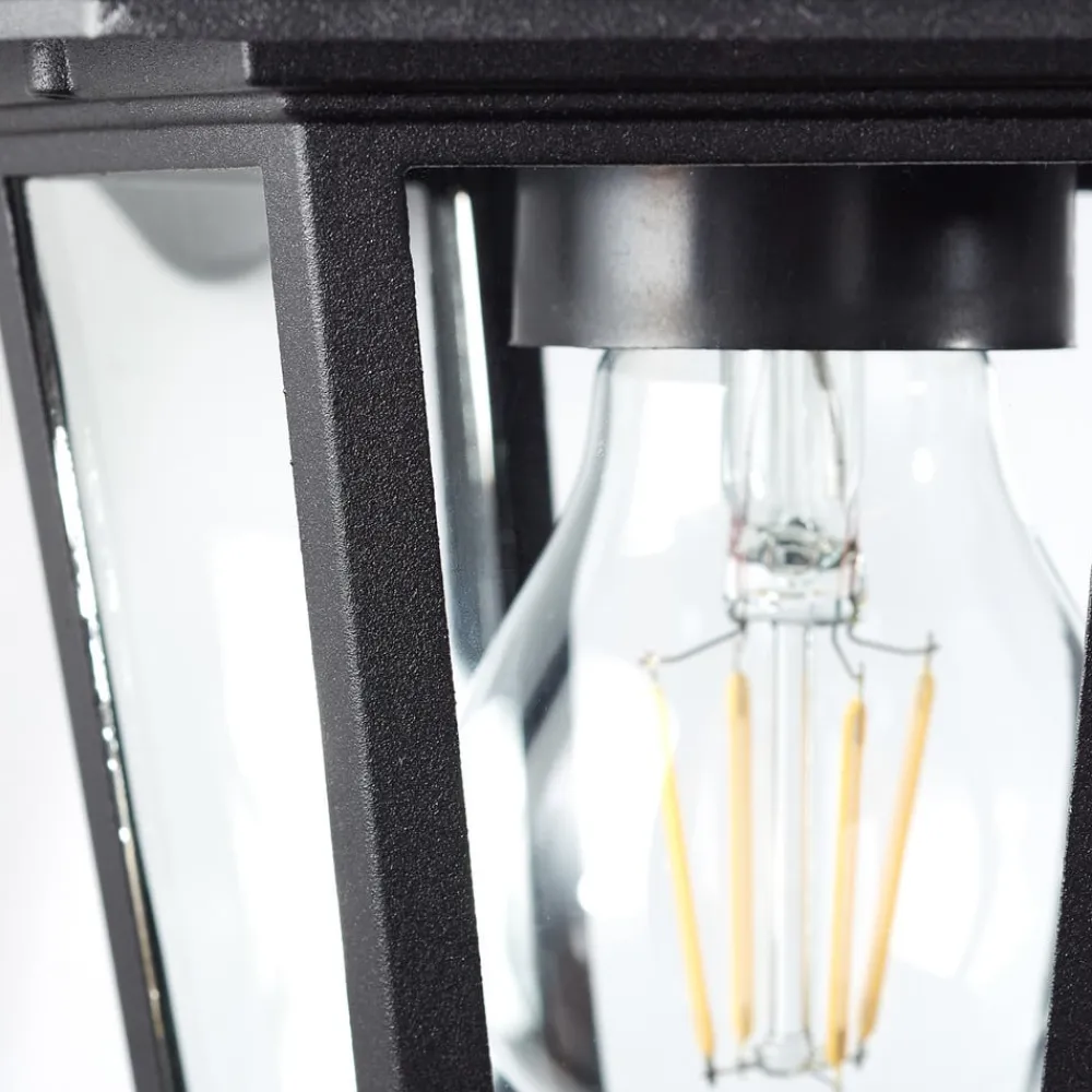 Carleen udendørs væglampe, pendel, sort, metal, glas^Brilliant Clearance