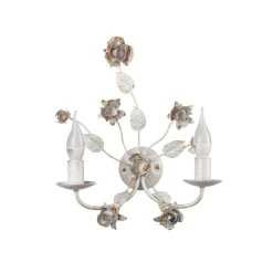 Carolina væglampe, elfenbensfarvet, 2 lyskilder, jern^ONLI New