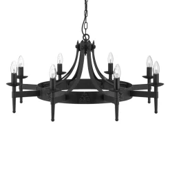 Searchlight Lysekroner>Cartwheel II lysekrone, 8 lyskilder